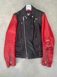 COMME des GARCONS Lewis Leathers 袖切替ライトニング 40 青山限定 コムデギャルソン ルイスレザー Lightning レザージャケット