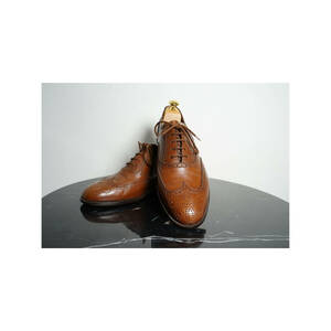 FRATELLI ROSSETTI フラテッリ・ロセッティ 　7 1/2 25~25.5cm　ウィングチップ　フルブローグ　イタリア製　革靴 SS19 ユーロ　レザー