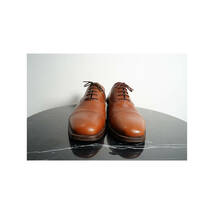 BRUNO MAGLI　ブルーノマリ　革靴　シボ革　ブラウン　8 1/2 26.5~27cm　SS22　古着　レザーシューズ　イタリア　ストレートチップ_画像3
