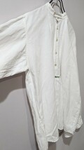 チロリアンシャツ　スタンドカラーシャツ　古着　ホワイト　刺繍　PA83_画像7