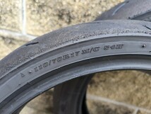 DUNLOP 中古品 α-13SP 110/70R17 140/70R17 ダンロップ 前後セット_画像3