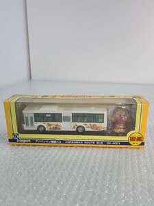 Diapet アンパンマン路線バス　DK-4001 指人形とバス停キップ付 TAXI-BUS 働く車