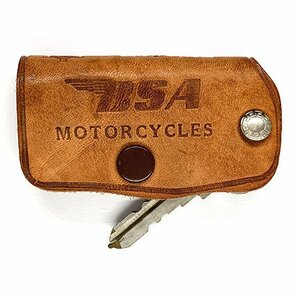 ＢＳＡ ビンテージ レザー キーケース BSA Vintage Leather Key Case 英車 カフェレーサー バイク England Cafe Racerの画像1
