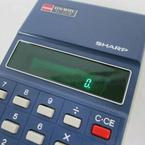 【0402h S0462】 SHARP シャープ エルシーメイト 電子そろばん レトロ 電子計算機 電卓 EL-201S 箱/取説付き 通電・簡単動作確認済み の画像7