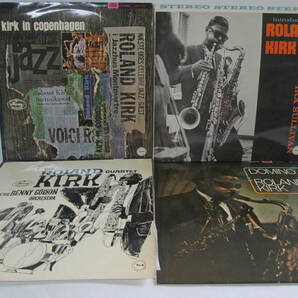 【0416n S0835】Roland Kirk ローランド・カーク LP レコード 4枚セット Kirk In Copenhagen、DOMINO 他 ジャズの画像1