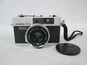 【0430n Y10361】KONICA C35 flash matic コニカ HEXANON 1:2.8 f=38mm フィルムカメラ