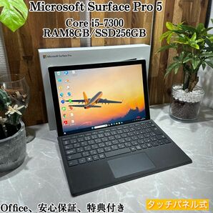 【美品】Surface Pro 5/SSD256G /i5第7世代/メモリ8GB