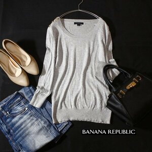  beautiful goods Banana Republic Banana Republic design . thin cotton knitted pull over S spring autumn . clothes 24A04