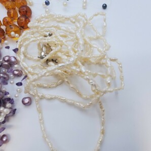 １～ アクセサリー ネックレス イヤリング ゴールドカラー 装飾品他 指輪 パール 真珠 中古 美品 まとめ 琥珀 マベパール の画像6