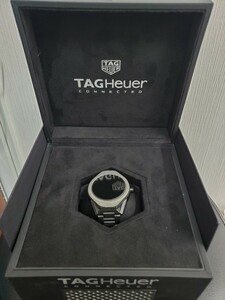 タグホイヤー コネクテッド TAG HEUER 腕時計 スマートウォッチ 箱付き ジャンク品 充電ケーブル付き アダプター 付き 中古 