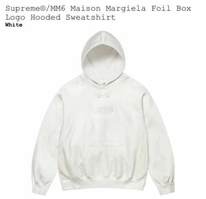 Supreme x MM6 Maison Margiela Foil Box Logo Hooded Sweatshirt