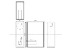 【9M3010basic】 9mm厚 MDF ブックシェルフ形状 前面バスレフ型 エンクロージャー 組立 キット