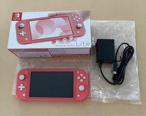 【美品】任天堂　Switch Lite コーラル　本体+ケース