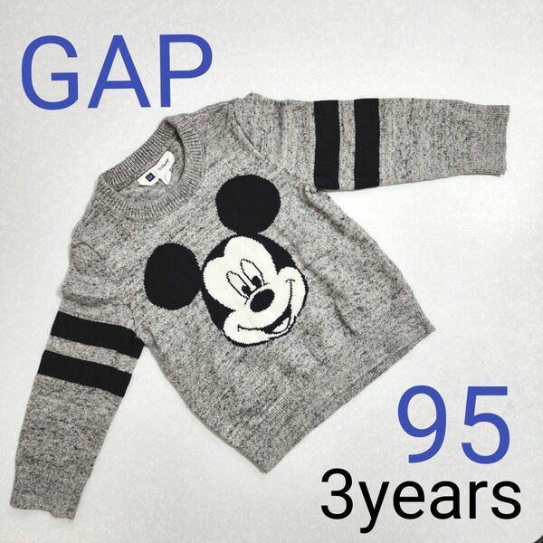 GAP baby Disney ミッキー セーター ニット　3歳　95 95cm　ベビーギャップ　ギャップ　ベビー　子供服