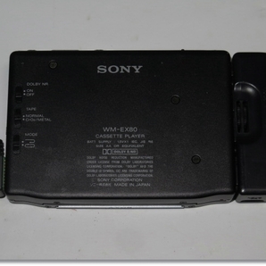 ◆当時物 SONY/ソニー WALKMAN カセットウォークマン【WM-F85】 +【WM-EX80】リモコン・イヤフォン【MDR-E472】付き 現状品◆の画像8