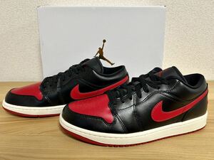 NIKE ナイキ エア ジョーダン 1 LOW 28.0㎝ 新品 ブラック/セイル/ジムレッド SNK1120