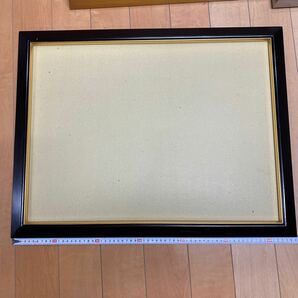 N 3332 [ 大型 額縁 6点 色々まとめて！！] 中古品 現状品 縁起物 飾り 木製 アルミ サイズ多種 作品あり 保管品の画像2