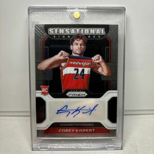 Corey Kispert RC ルーキーカード Auto サイン 2021-22 Panini NBA Prizm