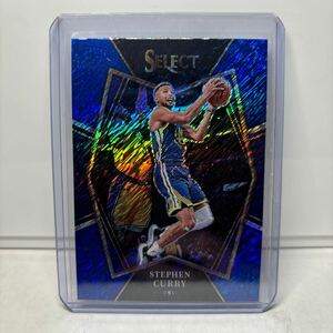 Stephen Curry Blue Shimmer Prizm 2021-22 Panini NBA Select