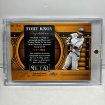 【 少シリ　ファーストナンバー　1/10】 イチロー　Ichiro Auto サイン　Gold パラレル　 2022 Leaf Metal MLB 【検索ワード　BBM EPOCH 】_画像2