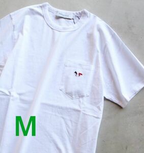 メゾンキツネ☆トリコロールフォックス　ユニセックスTシャツ Mサイズ ホワイト③