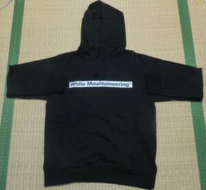 【30%OFF】 新品 White Mountaineering WM LOGO PRINTED HOODIE 黒 WM1971521パーカー