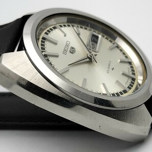 紳士用 セイコー ファイブ 自動巻き腕時計 5126キャリバー  新品純正クリスタルガラス交換済 1968年製 の画像6