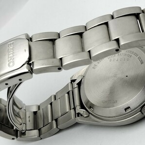 紳士用 セイコー 自動巻き腕時計 カーキ文字盤 純正ブレス 外装洗浄 メンテナンス済の画像5