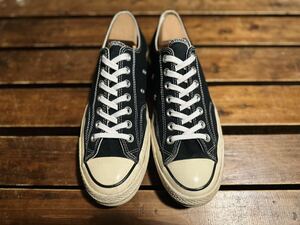 コンバース chuck Taylor チャックテイラー ct70 オールスター CONVERSE 三ツ星 OX ローカット LOW ブラック 27.0 27 270