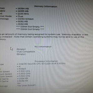 DELL Precision 3420 Workstation (Win11認証済み) / Xeon E3-1225v5 3.30GHz / SSD 512GB / 16GB / Quadro k420 / No.V003の画像5