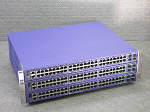 【3台セット】Extreme Networks / Summit X440-G2-48t-10GE4 / 10GB SFPモジュール *6 / No.T136