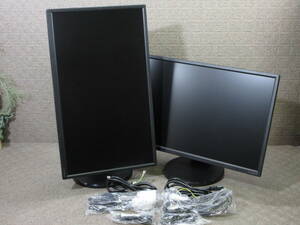 【2台セット】I-O DATA / 23.8インチワイド液晶モニター LCD-MF245EDB-F / フルHD（1920×1080）/ ケーブル付き / No.R929