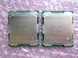 【2個セット】Intel / インテル / Xeon E5-2643v4 3.40GHz / SR2P4 / BIOS認識 / No.Q607