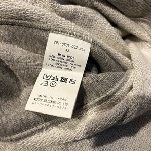 新品 N.HOOLYWOOD 19SS COMPILE LINE ZIP UP HOODIE コンパイルライン スウェットジップパーカー 291-CS01-022 サイズ42 グレー 31,320円の画像5