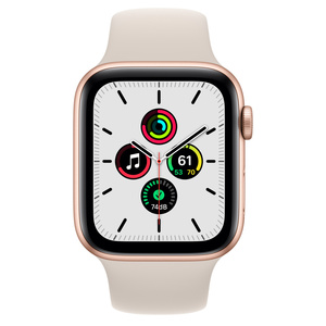 Apple Watch アップルウォッチ　SE44mm GPSモデル　ゴールドアルミニウムケース　スターライトポーツバンド　レギュラー