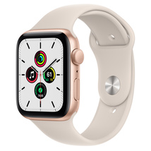 Apple Watch アップルウォッチ　SE44mm GPSモデル　ゴールドアルミニウムケース　スターライトポーツバンド　レギュラー_画像2