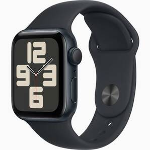 Apple Watch アップルウォッチ SE40mm GPSモデル スペースグレイアルミニウムケース ミッドナイトスポーツバンド レギュラーの画像1