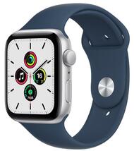 Apple Watch アップルウォッチ　SE 40mm GPSモデル　シルバーアルミニウムケース　アビスブルースポーツバンド　レギュラー_画像1