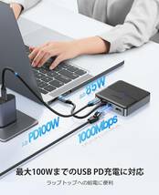 OY60 ORICO USB C ハブ 6-in-1 USB Type C 4K対応 HDMI出力ポート USBタイプC 100WPD充電ポート 3*USB3.0 Aポート LAN ギガビット_画像4