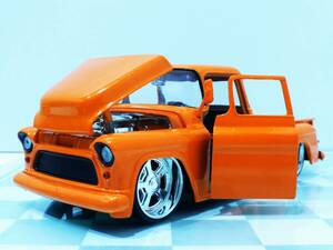 ■JADA TOYS 1/24 1955 CHEVY STEPSIDE ORANGE■シェビー ステップサイド 