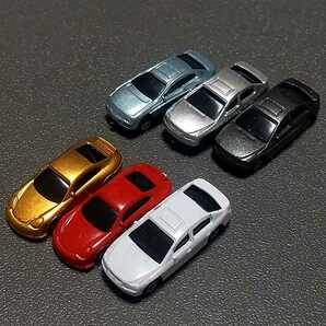 ジオラマ 車 6台セット 自動車 住宅模型 建築模型 駐車場 鉄道模型 Nゲージ ミニカーの画像2