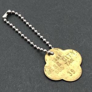 【 ビンテージ 1951年 】ドッグタグ Dog Tag 　※チェーン付き　キーホルダ　キーチェーンなどに！ アンティーク 犬 ネックレス　KEY013