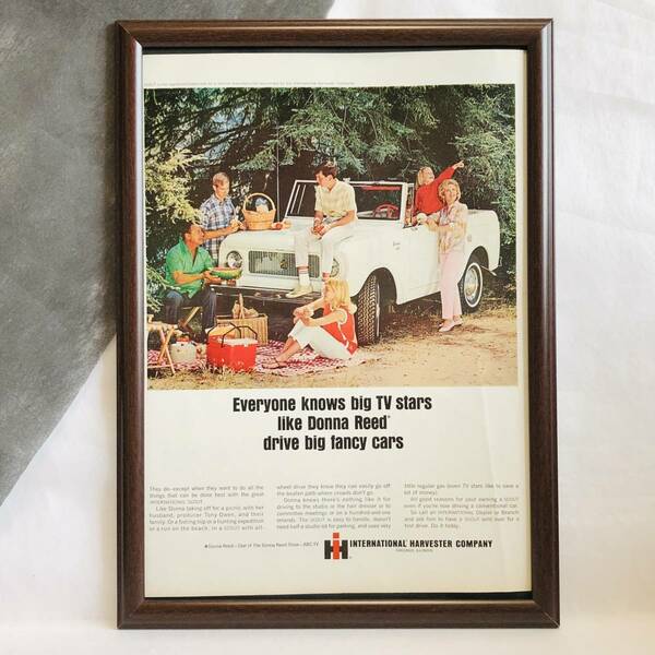 『 インターナショナル ハーベスター 』ビンテージ 広告　60年代 フレーム 付 ポスター 当時物 額付 アンティーク international harvester