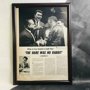 『 THE HARE WAS NO RABBIT 』ビンテージ　記事　1960年代　当時物　Ｂ4　フレーム付 LIFE 雑誌 アンティーク