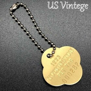 【 ビンテージ ドッグタグ 】 1993年 Dog Tag ※チェーン付き　キーホルダ　キーチェーンなどに！ アンティーク KEY035