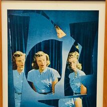 ビンテージ 広告　ポスター フレーム付　当時物　『 イングリッド・バーグマン 』 1940's　 輸入雑貨　 ( AZ1613 )_画像2