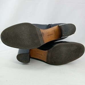 D #【商品ランク:B】 サルヴァトーレフェラガモ Salvatore Ferragamo レザー ラウンドトゥ ハーフ ブーツ レディース シューズ 婦人靴の画像8