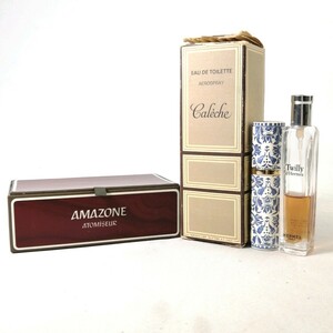 26 ★ 1円〜【ブランド香水4点セット】 HERMES Caleche / Twilly / AMAZONE / GUERLAIN mitsouko / EDP EDT / SP / 香水 フレグランス