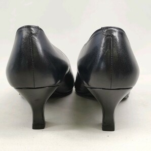 B #【商品ランク:B】 イヴサンローラン Yves saint Laurent ロゴメタル レザー ポインテッドトゥ パンプス 36 レディース シューズ 婦人靴の画像7