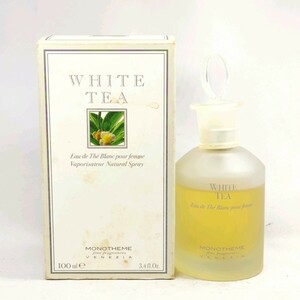 30 # 【 100ml 】 MONOTHEME WHITE TEA モノテーム ホワイトティー EDT オードトワレ SP スプレー 香水 フレグランス 箱付き